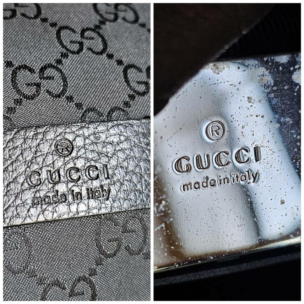 GUCCI Nylon Monogram Fanny Pack Belt Bag Black - Picture 6 of 11